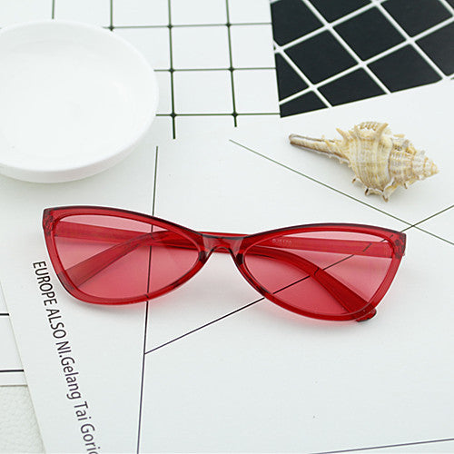 Damen geometrische Designer-Sonnenbrille im modernen Look Karnz
