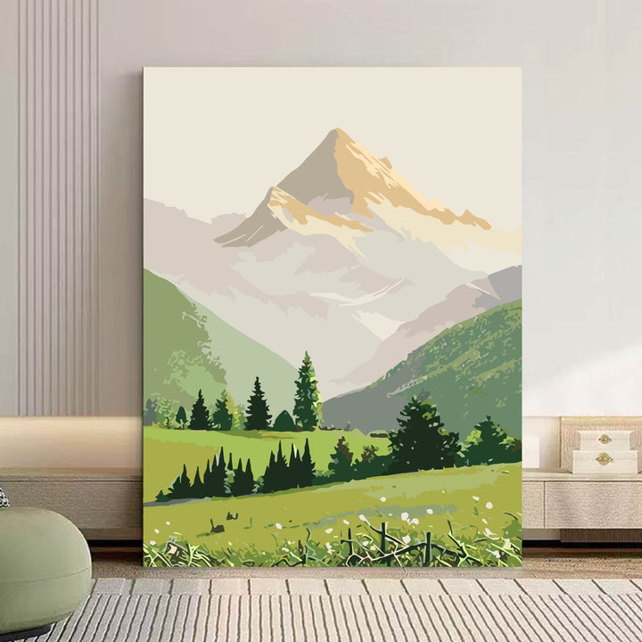 Szenische Berglandschaft Leinwand Kunst Karnz 1785768018