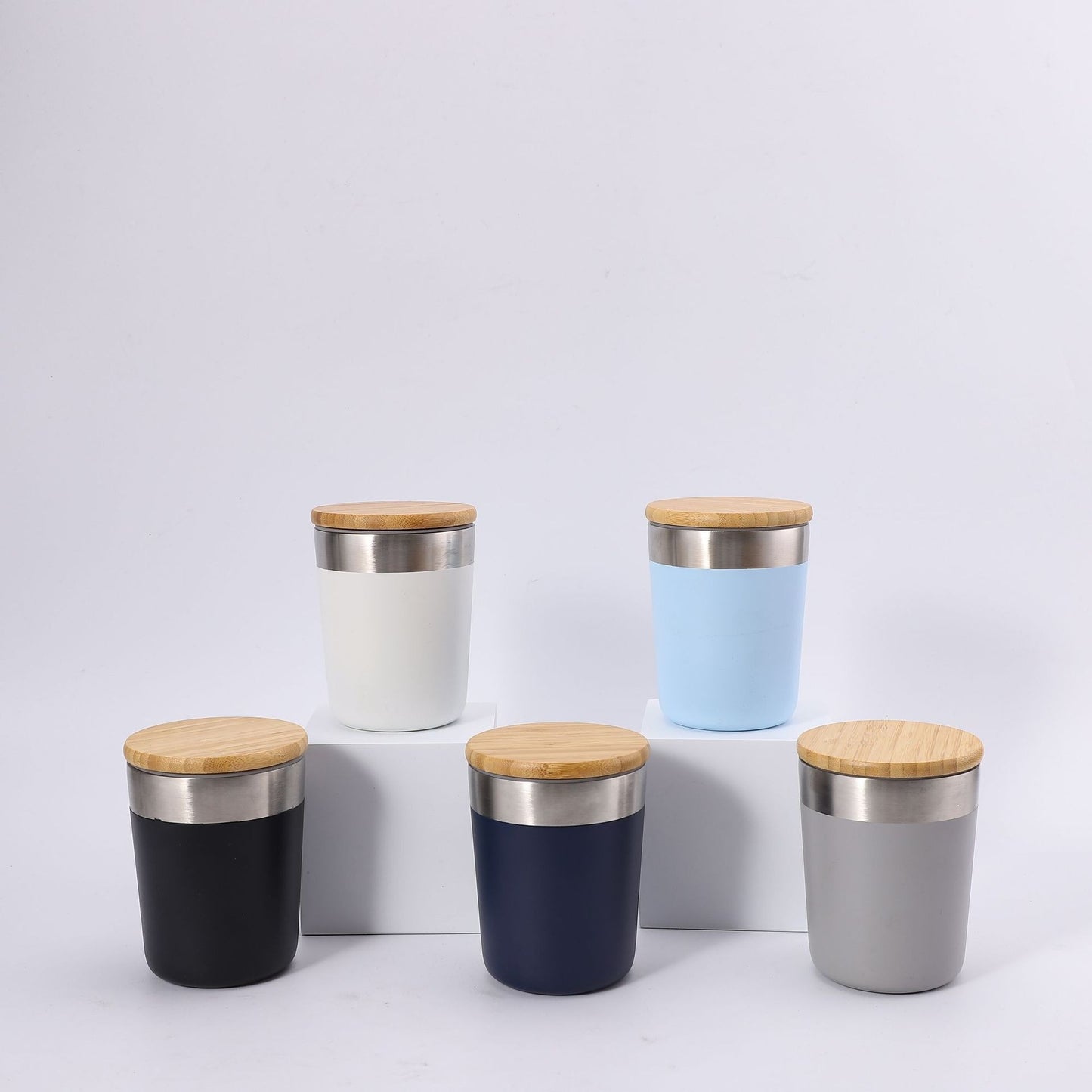 Damen Isolierkaffeebecher mit Bambusdeckel Karnz