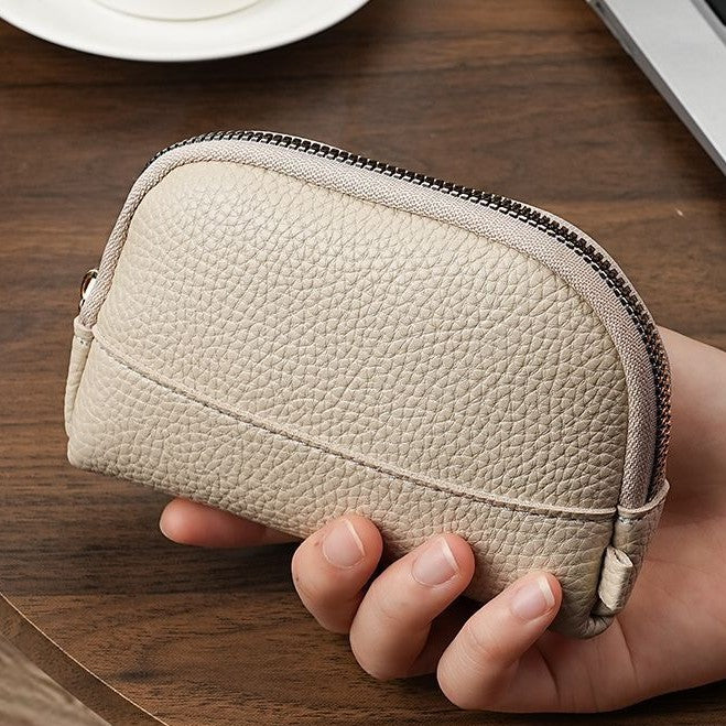 Premium Leder Reißverschluss Kosmetiktasche Karnz