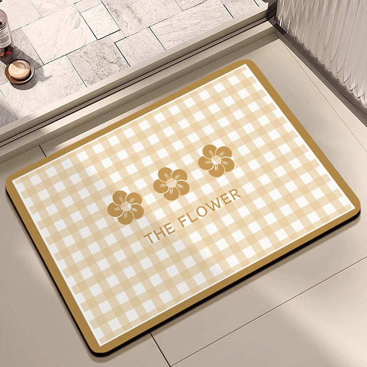 Fröhliches Florales Design Innenbereich Teppich Karnz