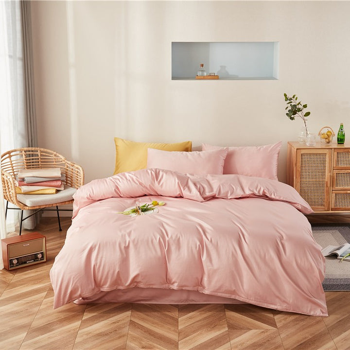 Premium Satin-Feel Bettwäsche- und Kissenbezug-Set mit verstecktem Reißverschluss