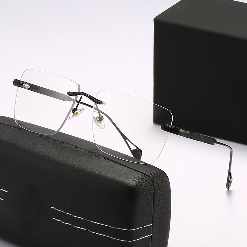 Damen modische quadratische Sonnenbrille mit luxuriösen Metall-Akzenten Karnz
