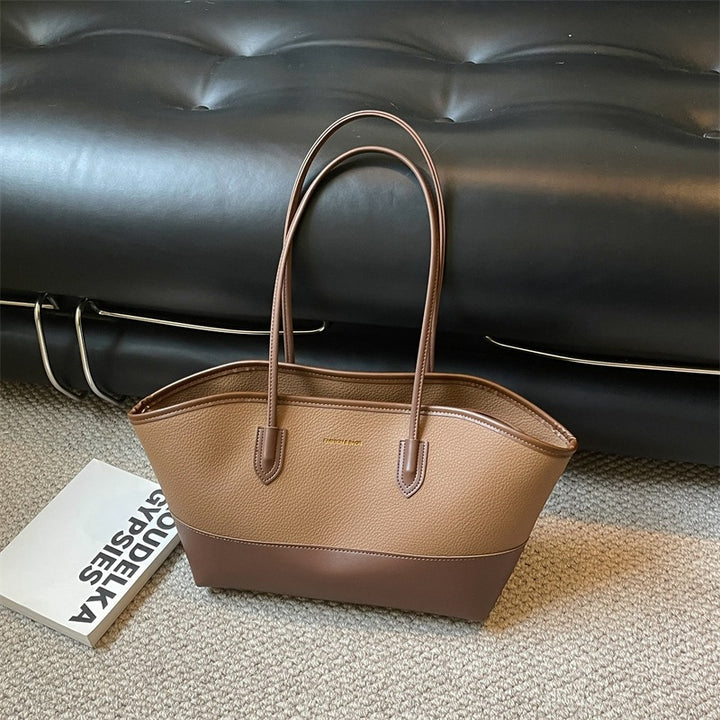 Strukturierte Leder-Tote-Tasche