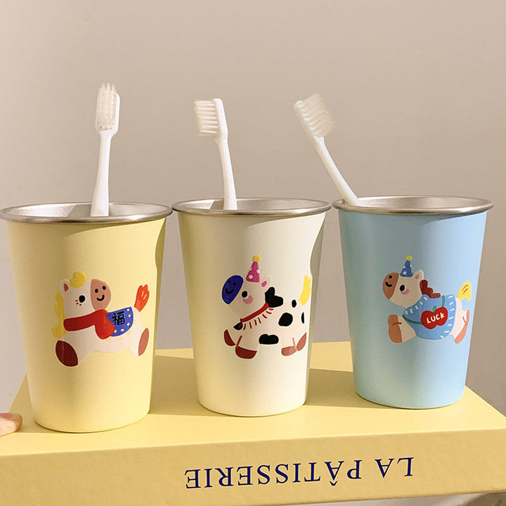 Trinkbecher mit Lustigem Kuhdesign Karnz