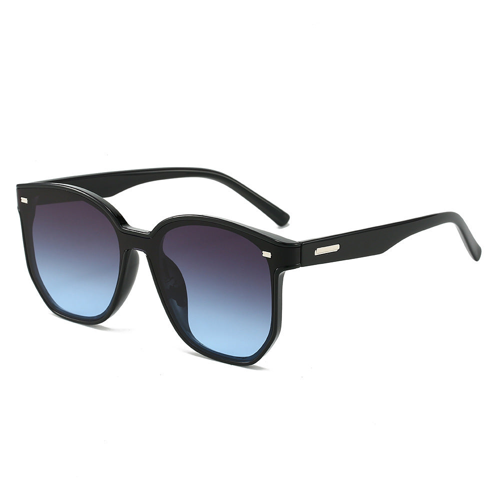 Geometrischer Rahmen Oversized Sonnenbrille Karnz