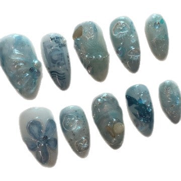 Dekoratives Themen Press-On Nagelkunst Set Karnz