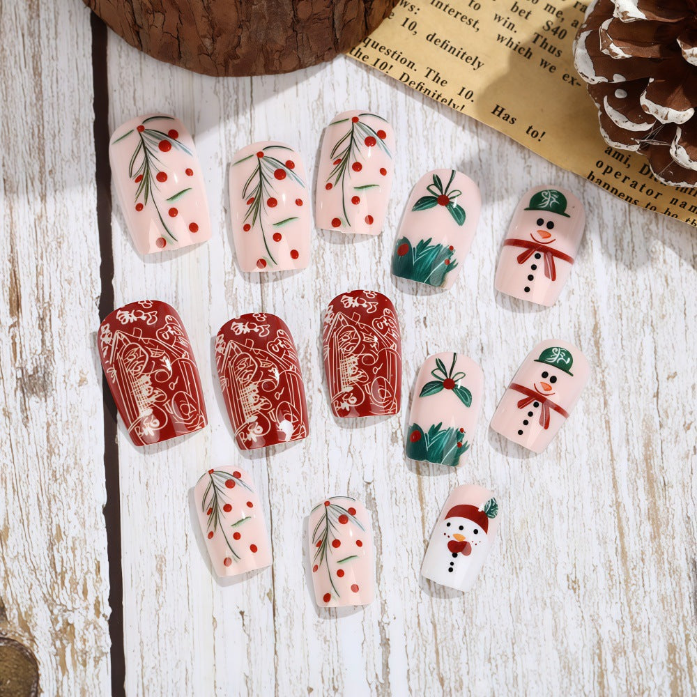 Kreatives Weihnachts-Nageldesign Set Karnz