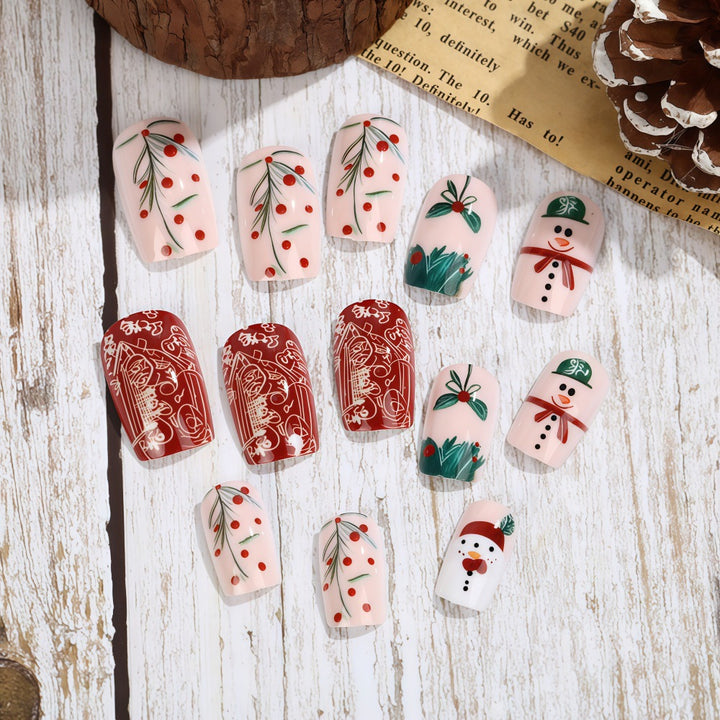 Kreatives Weihnachts-Nageldesign Set Karnz