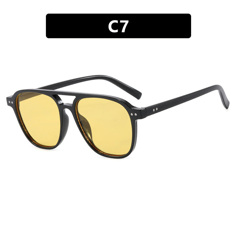 Damen moderne quadratische Sonnenbrille mit robustem Design und UV-Schutz Karnz
