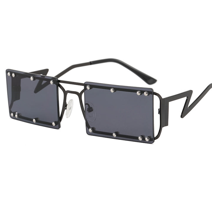 Damen Modische Sonnenbrille mit auffälligem geometrischem Design Karnz