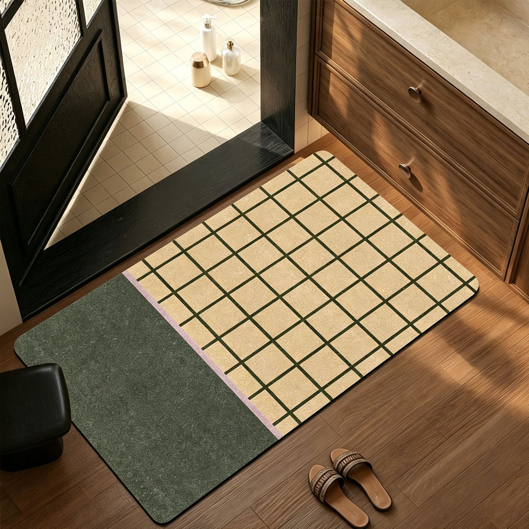 Stylische geometrische Muster-Badmatte Karnz