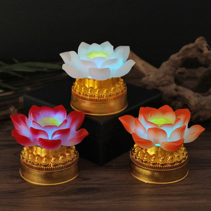 LED Lotusblüten Tischlampe