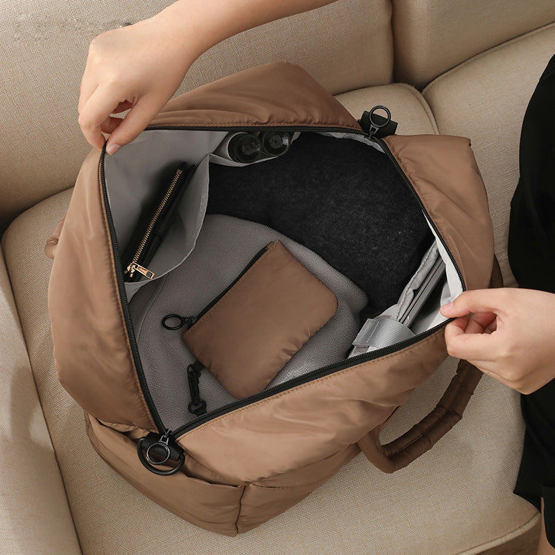 Damen elegante Tragetasche mit abnehmbarer Umhängetasche Karnz
