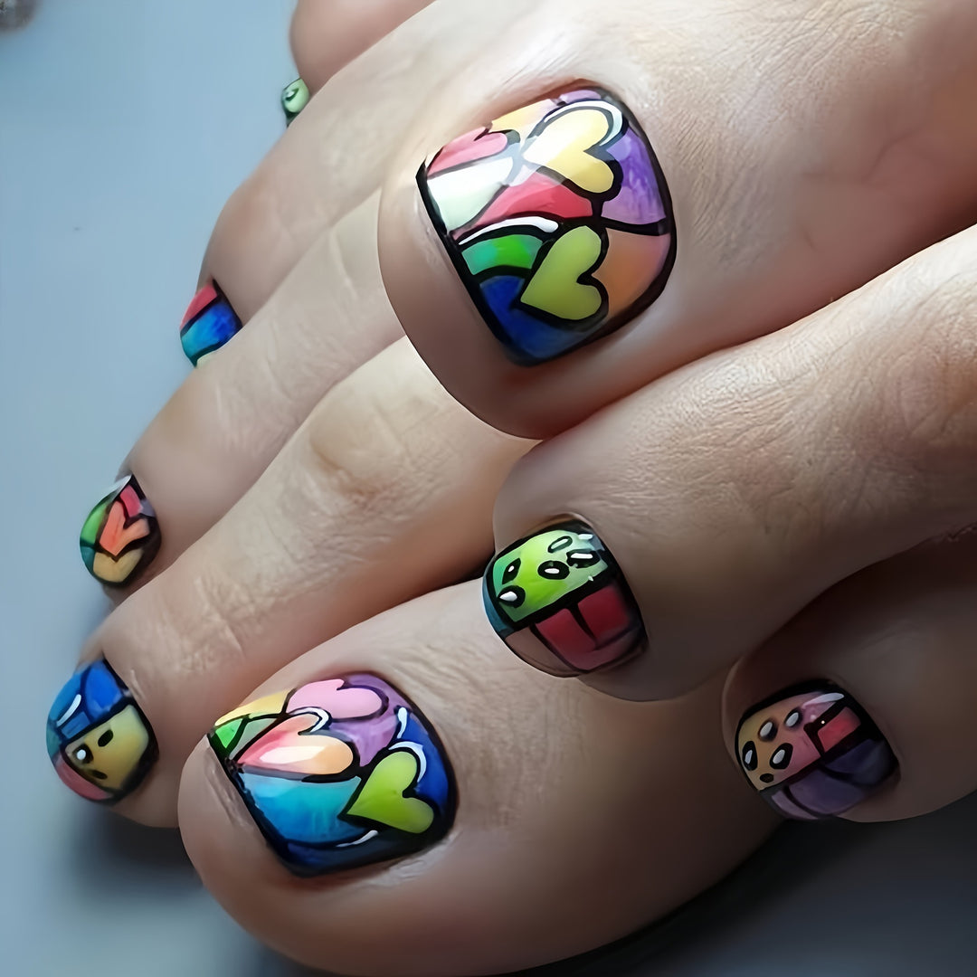 Trendige Fußnagelkunst Karnz