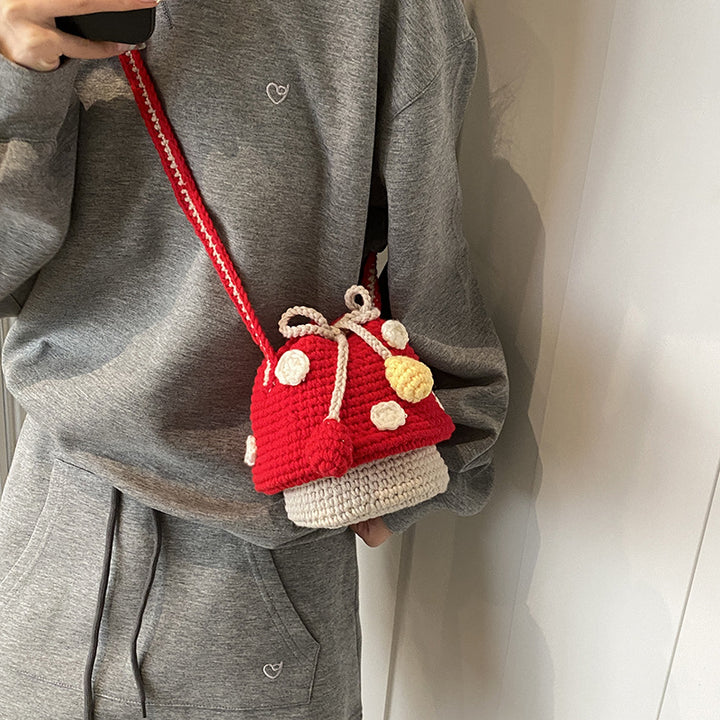 Adorable Fun Pilz Häkel-Rucksack