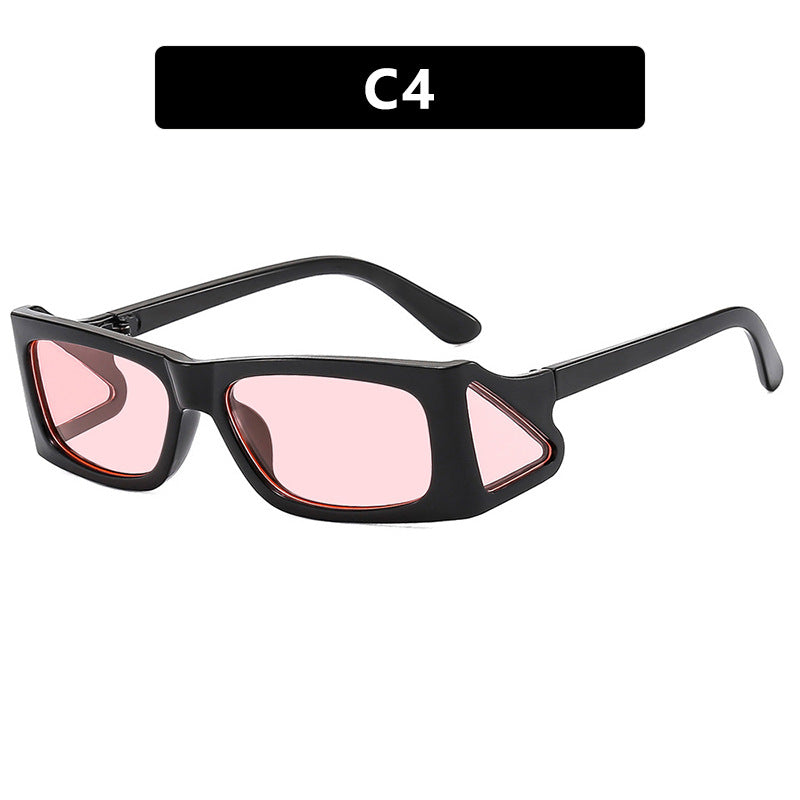 Damen extravagante Sonnenbrille im geometrischen Design Karnz