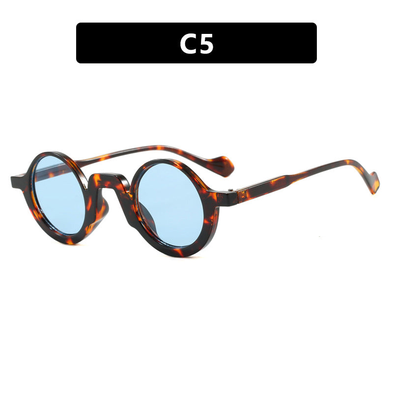 Damen runde Sonnenbrille mit innovativem Design und UV-Schutz Karnz