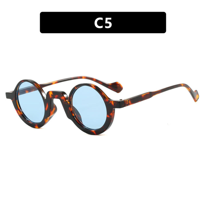 Damen runde Sonnenbrille mit innovativem Design und UV-Schutz Karnz