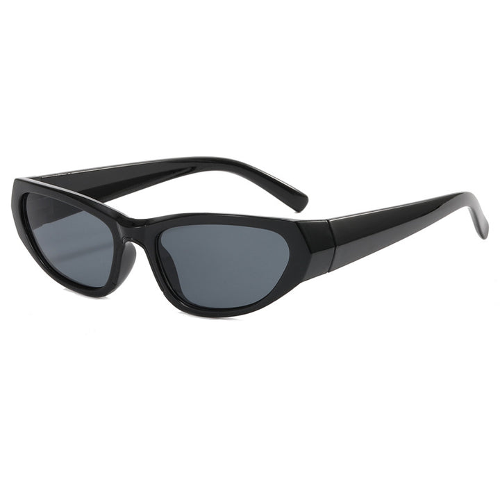 Damen modische Sonnenbrille mit verspiegelten Gläsern Karnz