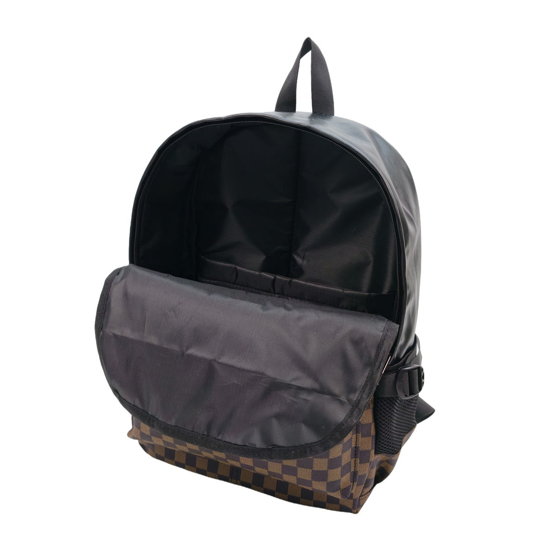 Stylischer Schachbrettmuster-Rucksack Karnz