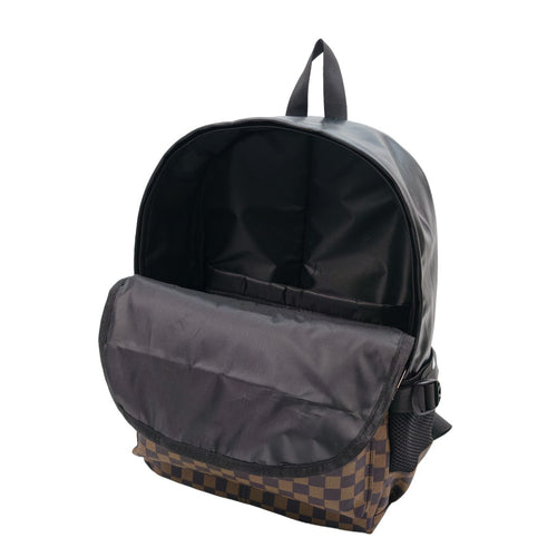 Stylischer Schachbrettmuster-Rucksack Karnz