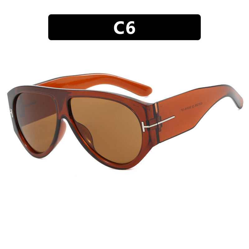 Damen modische oversized Sonnenbrille im Retro-Stil Karnz
