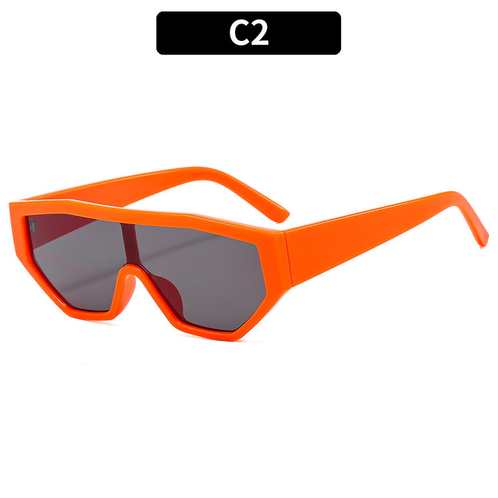 Futuristische Breitrahmen-Schild Sonnenbrille