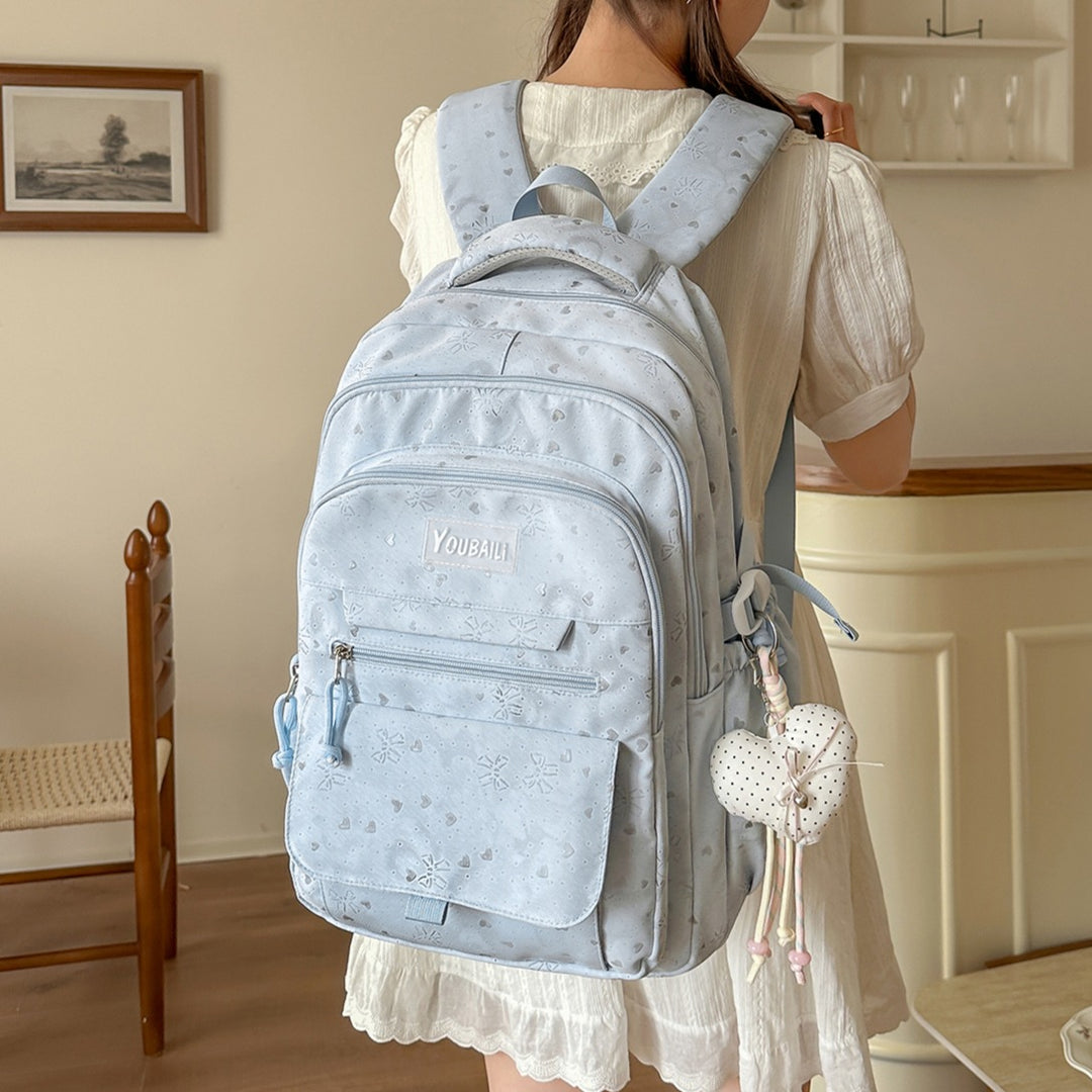 Charmanter Blumendruck Rucksack Karnz