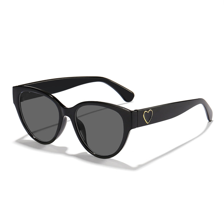 Damen Cat-Eye Sonnenbrille mit herzförmigem Detail und UV-Schutz Karnz