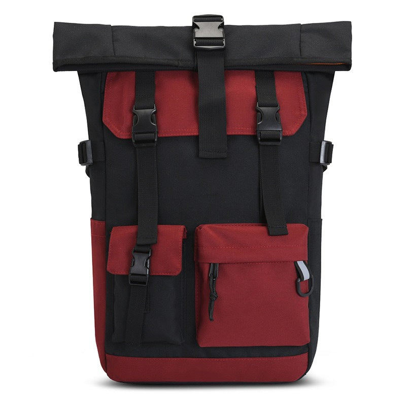 Moderner Rolltop-Rucksack mit Multifunktionalen Außentaschen Karnz
