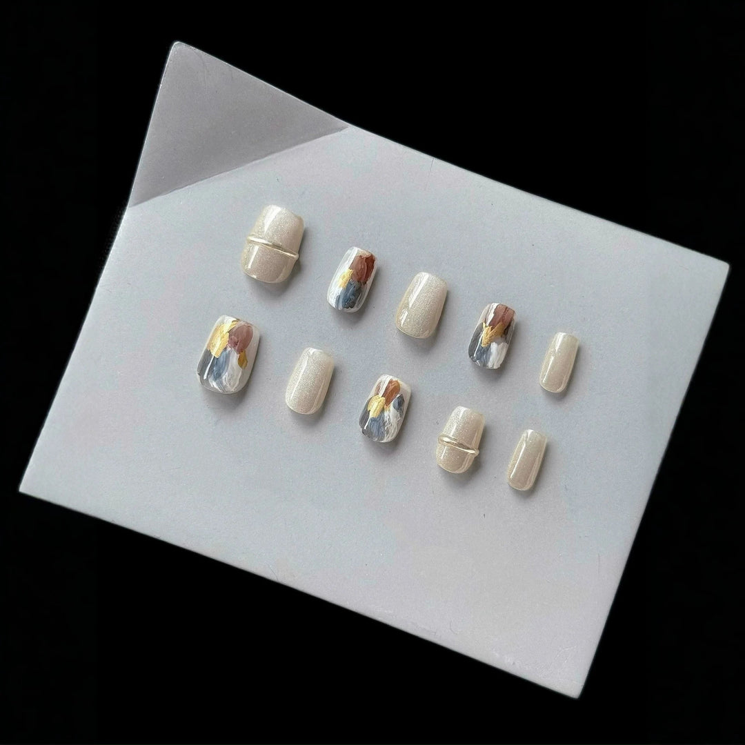 Künstlerisches Press-On Nageldesign-Set