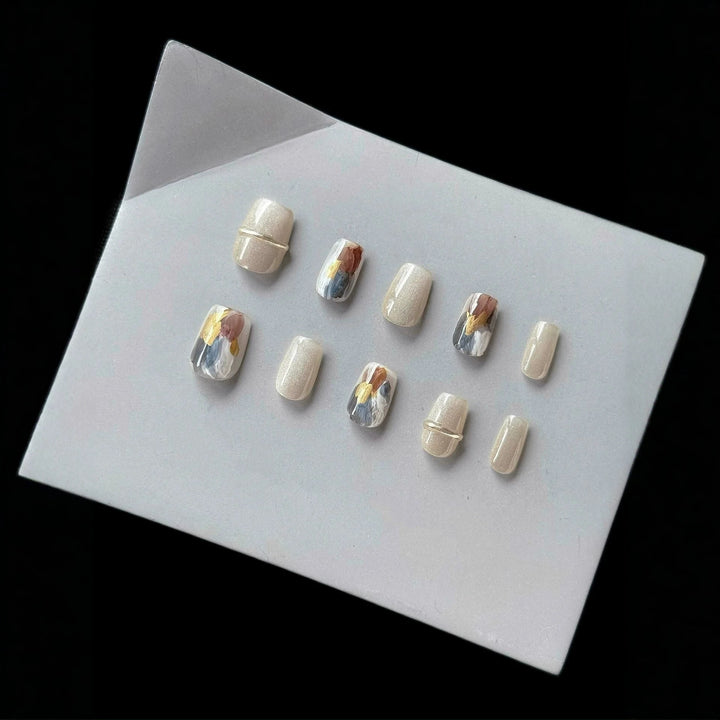 Künstlerisches Press-On Nageldesign-Set