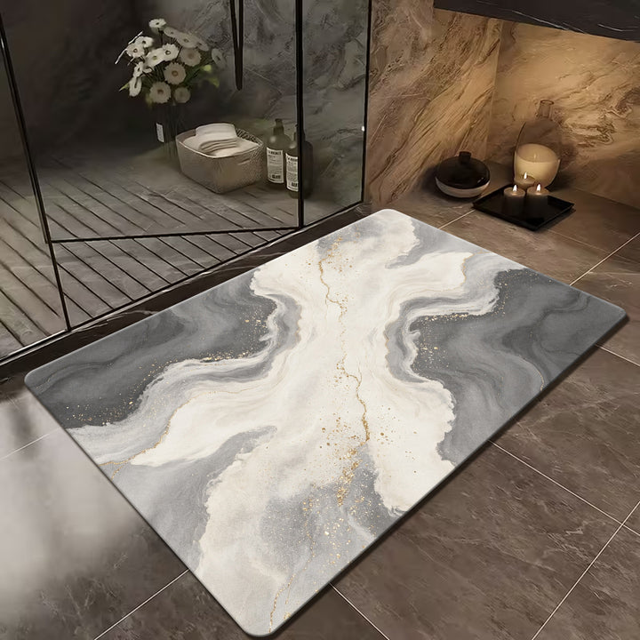 Luxuriöse Marmor Design Badematte