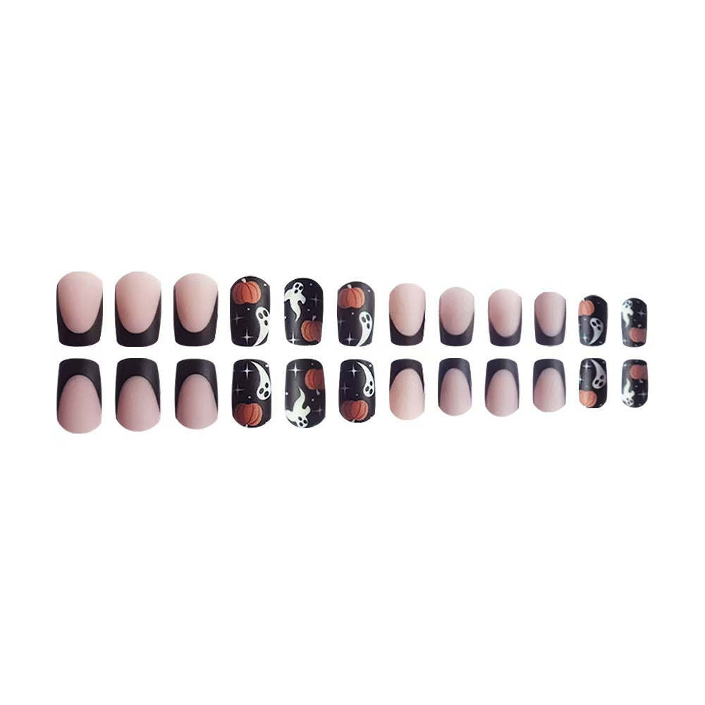 Kreatives Halloween-Themen Press-On Nagelset Karnz