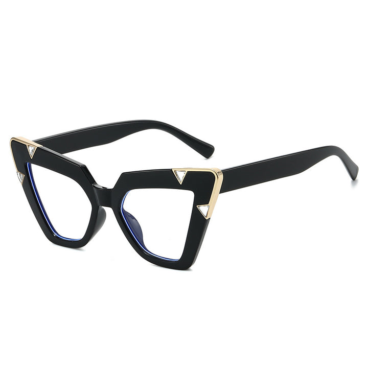 Statement Cat-Eye Sonnenbrillen mit dekorativen Akzenten Karnz