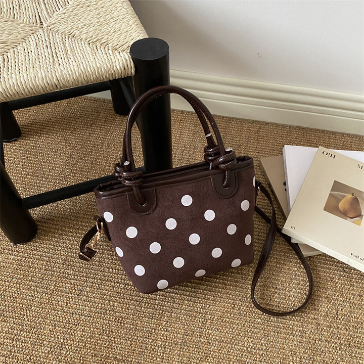 Punktmuster Mini-Handtasche