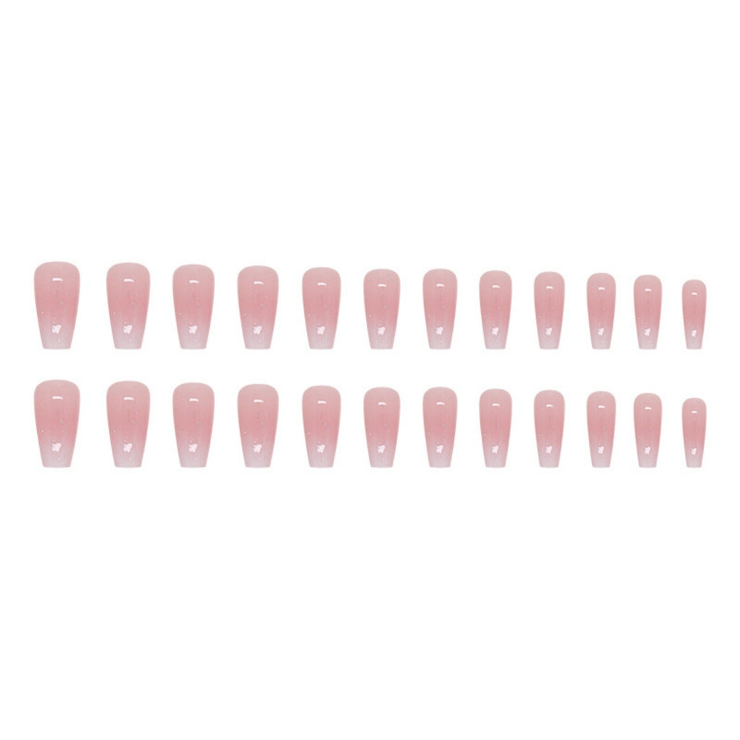 Elegante Ombre Quadrat Nagelverlängerungen Karnz