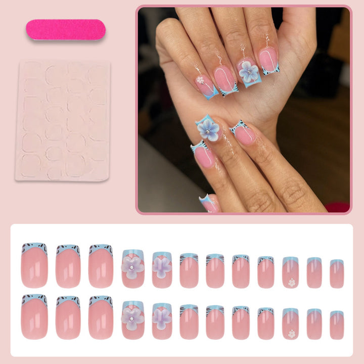 Künstliche Fingernägel mit floralen Designs Karnz