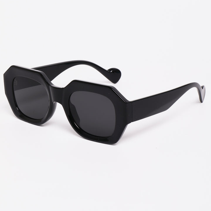 Damen Sonnenbrille im einzigartigen, achteckigen Design mit polarisierten Gläsern Karnz