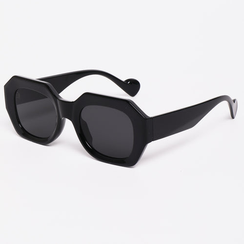 Damen Sonnenbrille im einzigartigen, achteckigen Design mit polarisierten Gläsern Karnz