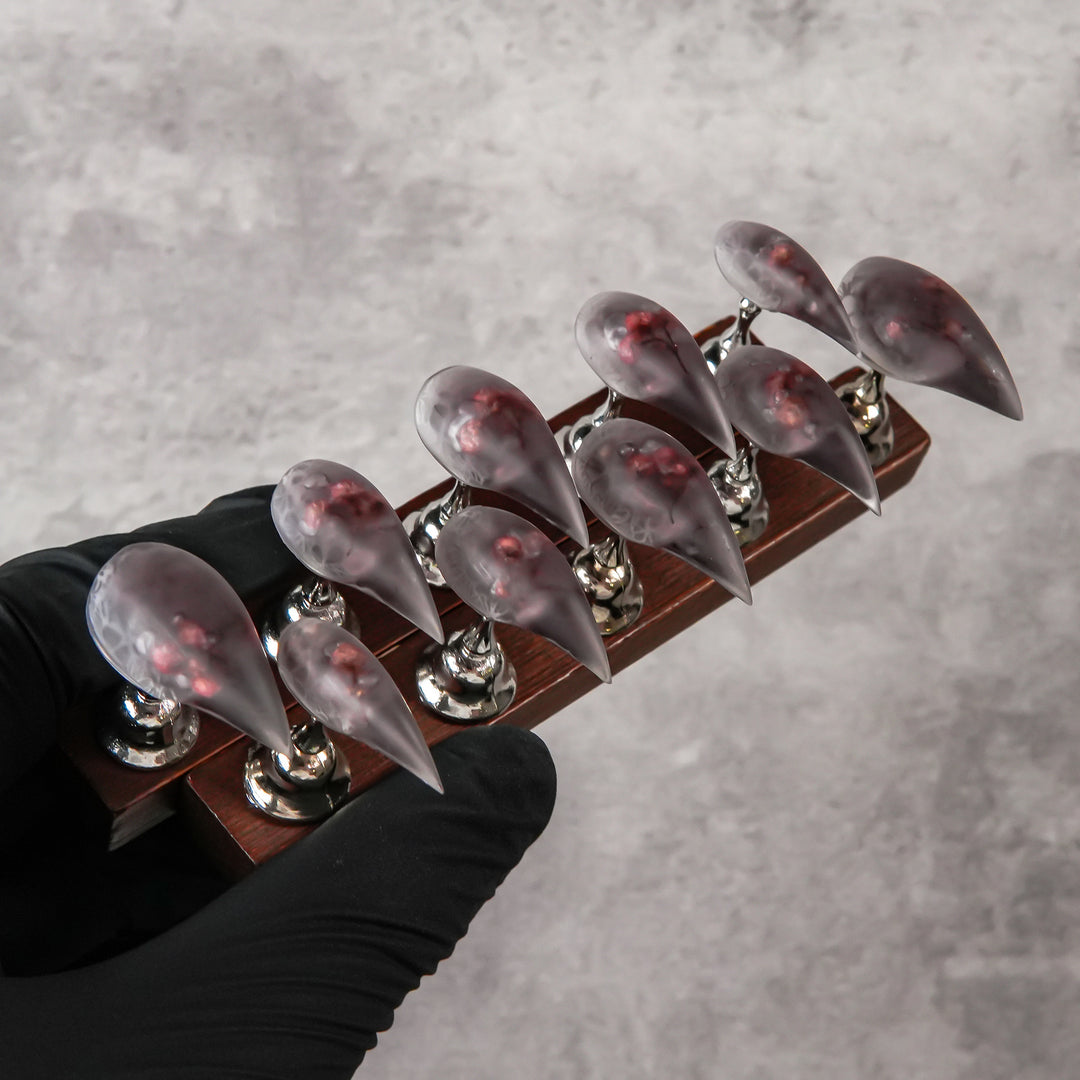 Künstlerisches Stiletto Press-On Nagelset