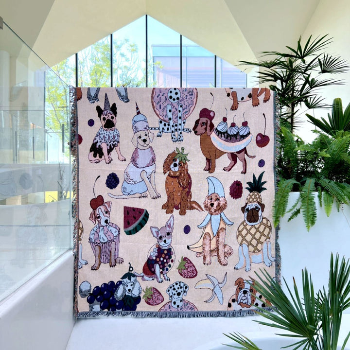 Dekoratieve haustier-themed Wurfdecke