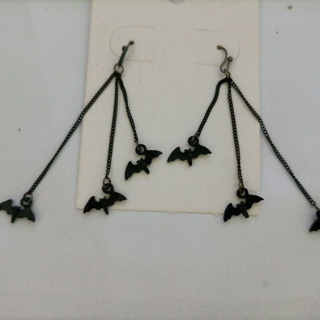 Gothic Bat Hänger Ohrringe Karnz