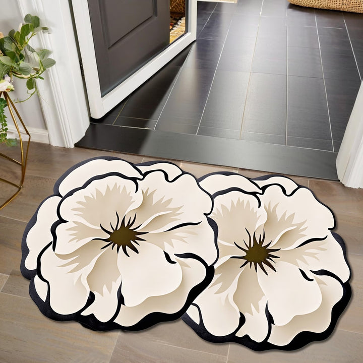 Blumenförmige dekorative Badematte