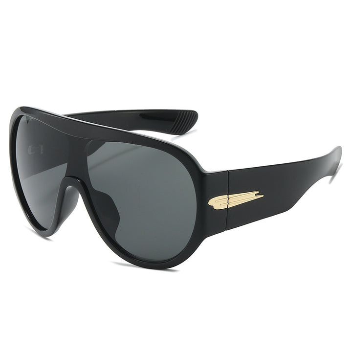 Overgroße Schild-Sonnenbrille Karnz