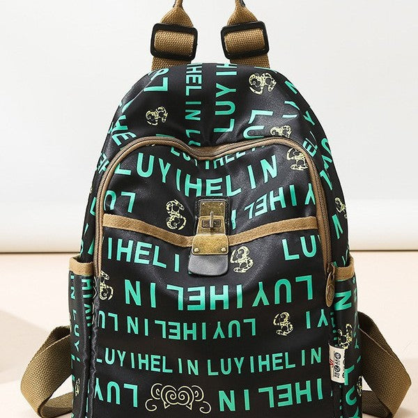 Blumenmuster Baumwollrucksack Karnz