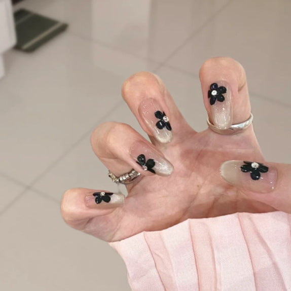 Verspielt Katzen-Themen Press-On Nail Art Karnz