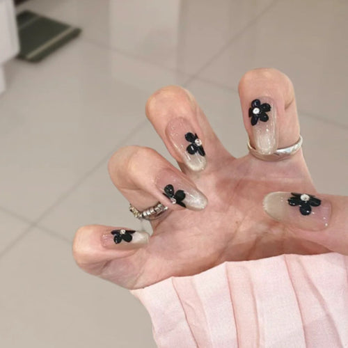 Verspielt Katzen-Themen Press-On Nail Art Karnz