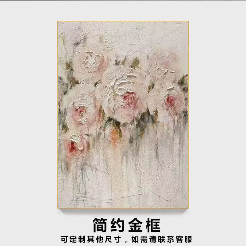 Florales strukturiertes Wandbild